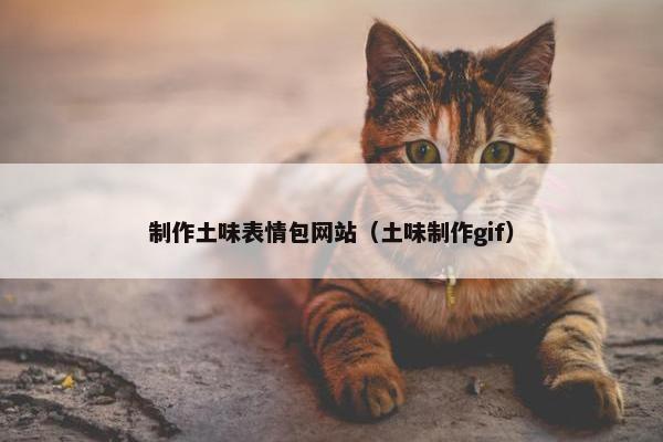 制作土味表情包网站（土味制作gif）