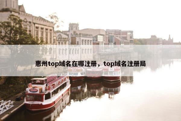 惠州top域名在哪注册，top域名注册局