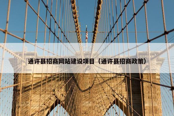 通许县招商网站建设项目（通许县招商政策）