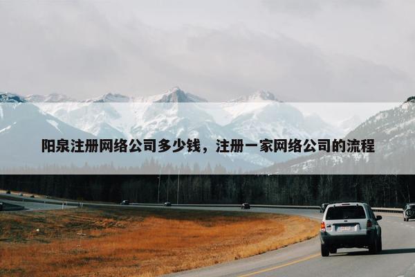 阳泉注册网络公司多少钱，注册一家网络公司的流程