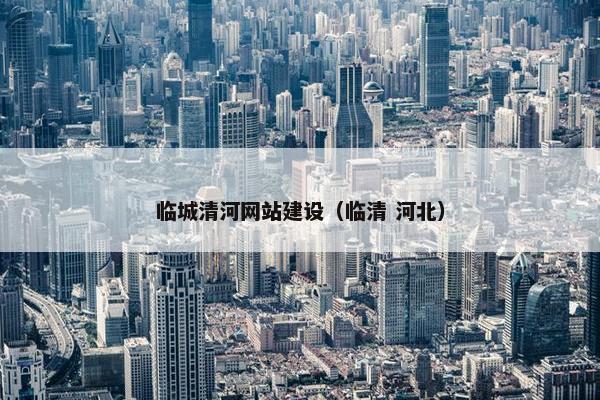 临城清河网站建设（临清 河北）