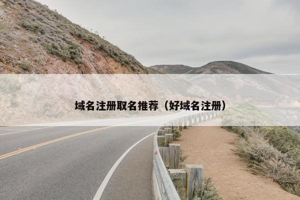 域名注册取名推荐（好域名注册）