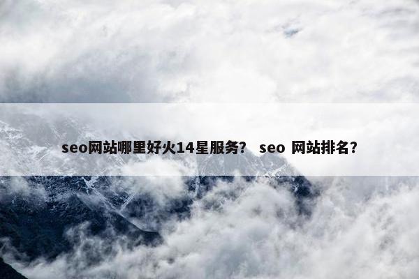 seo网站哪里好火14星服务？ seo 网站排名？