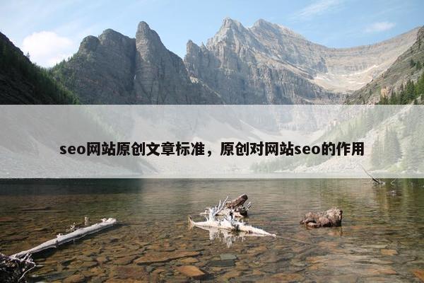 seo网站原创文章标准，原创对网站seo的作用