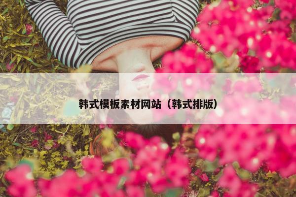 韩式模板素材网站（韩式排版）