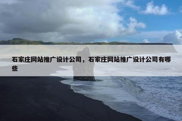 石家庄网站推广设计公司，石家庄网站推广设计公司有哪些