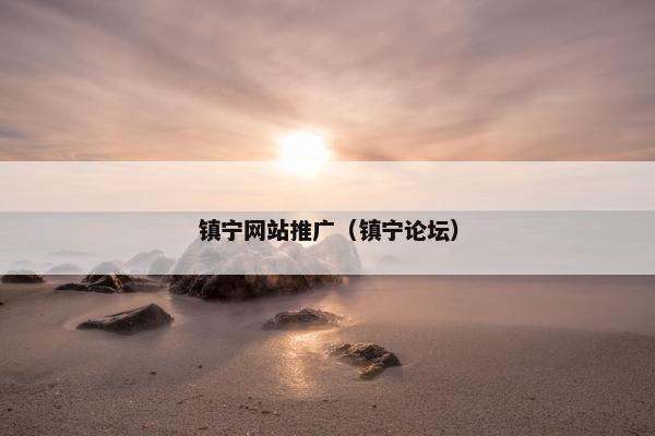 镇宁网站推广（镇宁论坛）