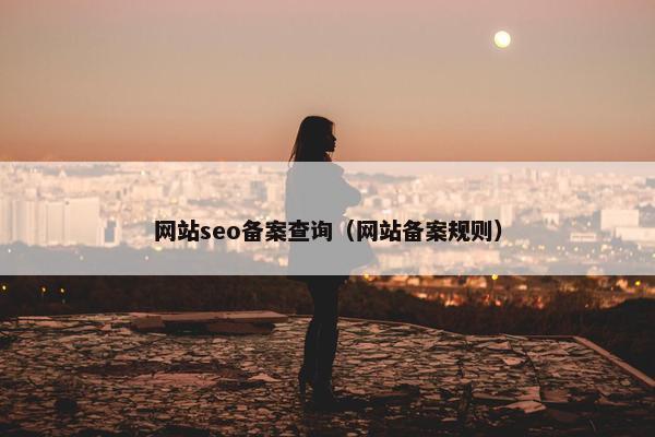 网站seo备案查询（网站备案规则）