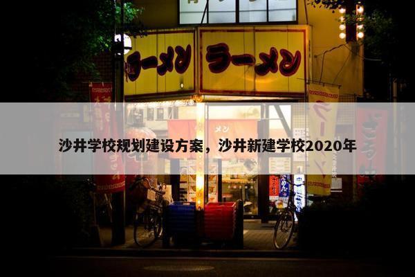 沙井学校规划建设方案，沙井新建学校2020年