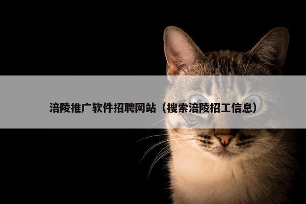 涪陵推广软件招聘网站（搜索涪陵招工信息）