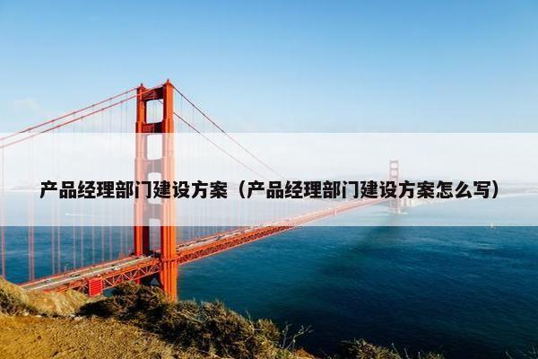产品经理部门建设方案（产品经理部门建设方案怎么写）