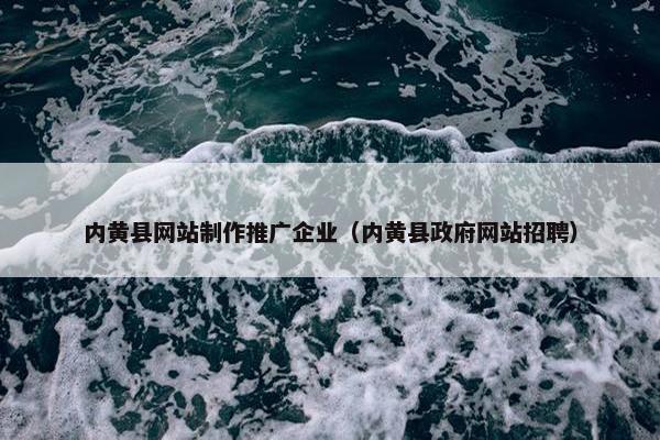 内黄县网站制作推广企业（内黄县政府网站招聘）