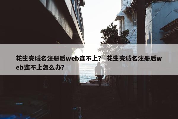 花生壳域名注册后web连不上？ 花生壳域名注册后web连不上怎么办？