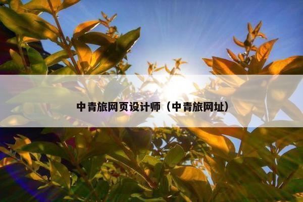 中青旅网页设计师（中青旅网址）