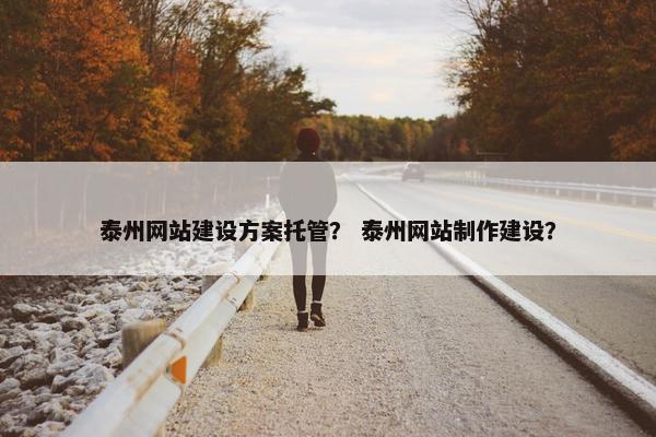 泰州网站建设方案托管？ 泰州网站制作建设？