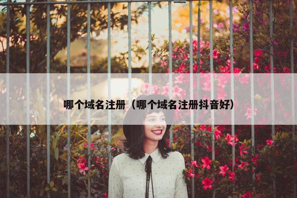 哪个域名注册（哪个域名注册抖音好）