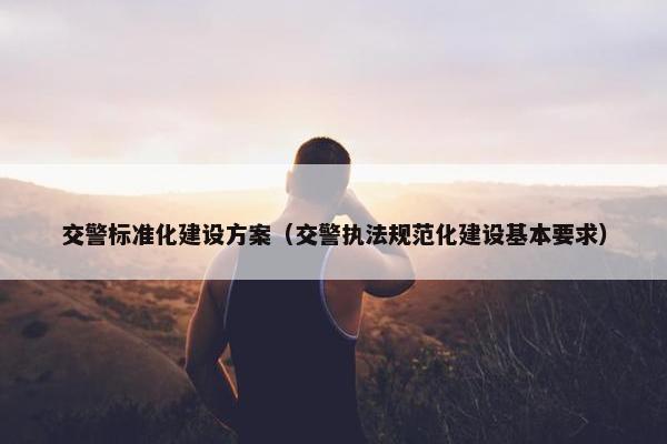 交警标准化建设方案（交警执法规范化建设基本要求）