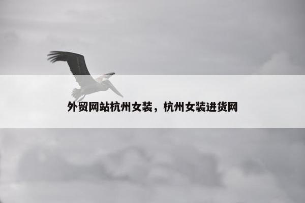 外贸网站杭州女装，杭州女装进货网