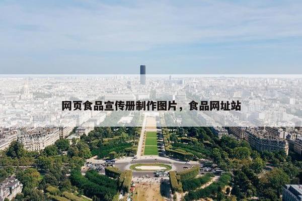 网页食品宣传册制作图片，食品网址站