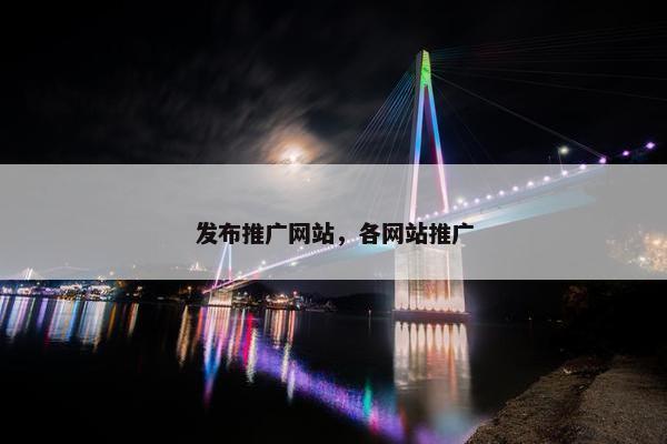 发布推广网站，各网站推广