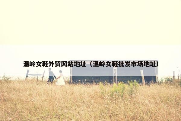 温岭女鞋外贸网站地址（温岭女鞋批发市场地址）