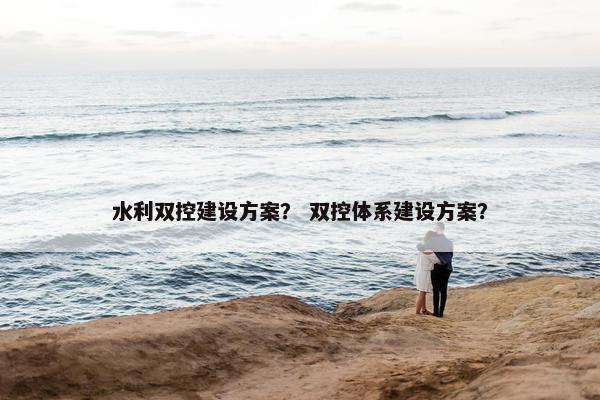 水利双控建设方案？ 双控体系建设方案？