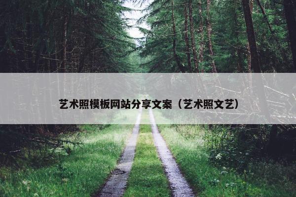 艺术照模板网站分享文案（艺术照文艺）