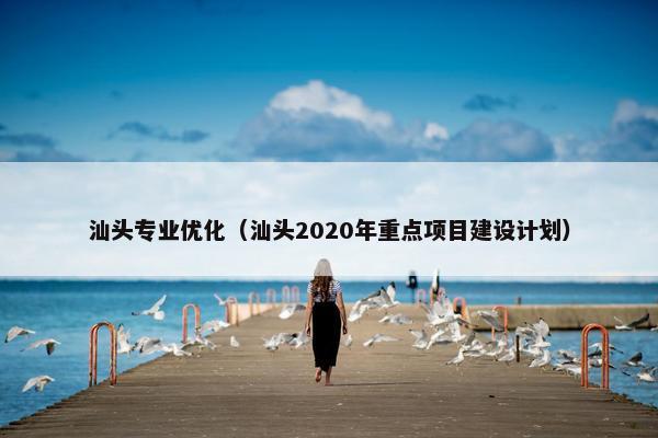 汕头专业优化（汕头2020年重点项目建设计划）