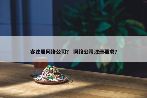 客注册网络公司？ 网络公司注册要求？