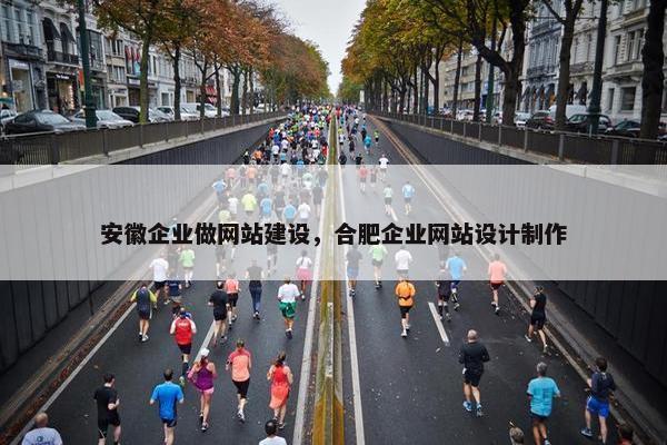 安徽企业做网站建设，合肥企业网站设计制作
