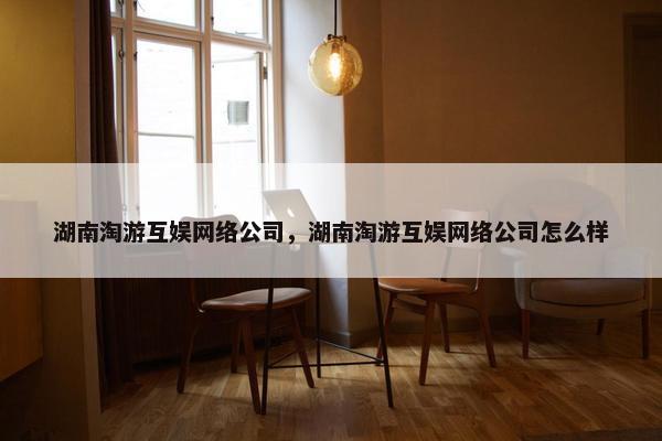 湖南淘游互娱网络公司，湖南淘游互娱网络公司怎么样