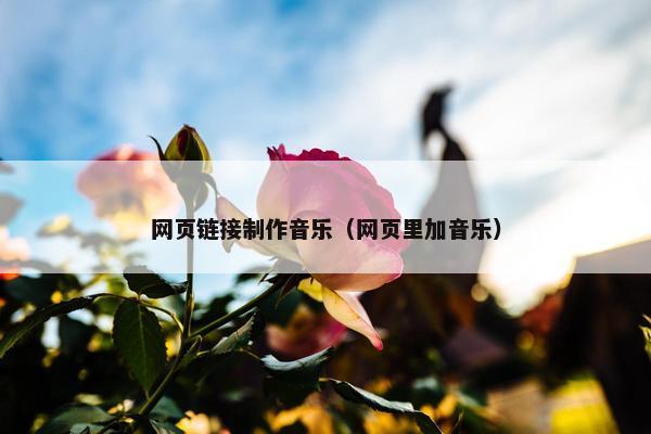 网页链接制作音乐（网页里加音乐）