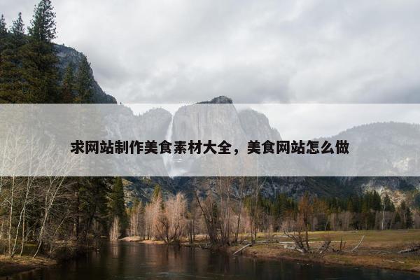 求网站制作美食素材大全，美食网站怎么做