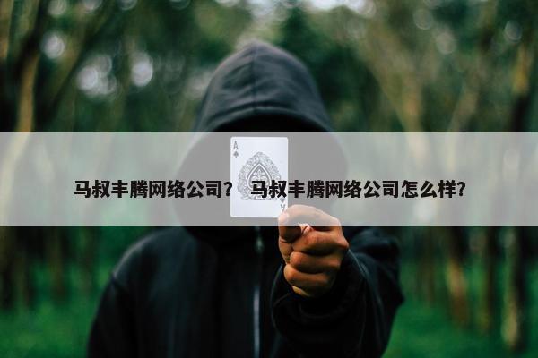 马叔丰腾网络公司？ 马叔丰腾网络公司怎么样？