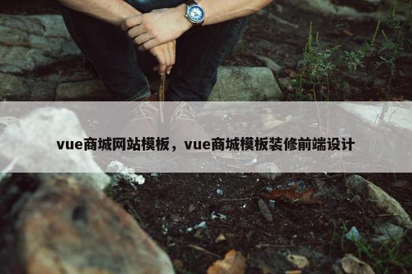 vue商城网站模板，vue商城模板装修前端设计