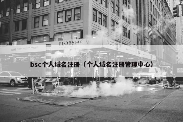 bsc个人域名注册（个人域名注册管理中心）