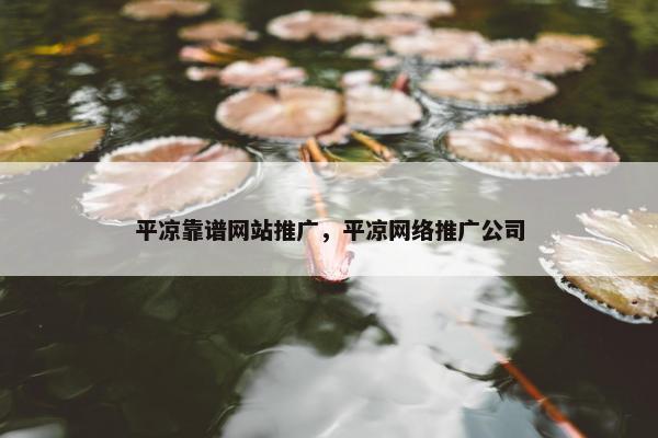 平凉靠谱网站推广，平凉网络推广公司