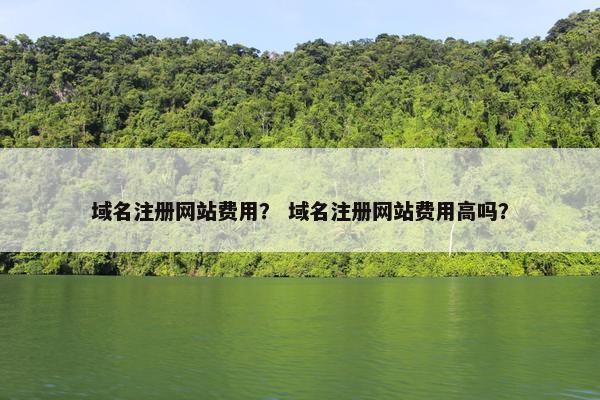 域名注册网站费用？ 域名注册网站费用高吗？