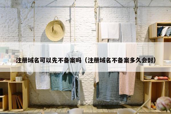 注册域名可以先不备案吗（注册域名不备案多久会封）