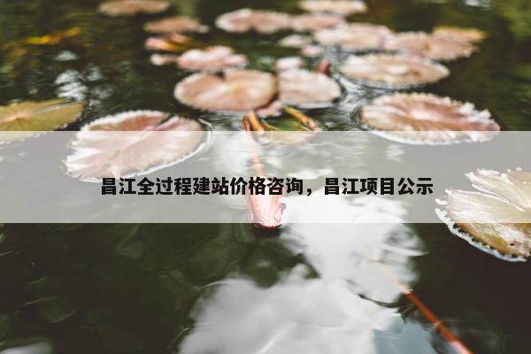 昌江全过程建站价格咨询，昌江项目公示