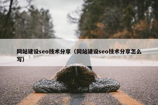 网站建设seo技术分享（网站建设seo技术分享怎么写）