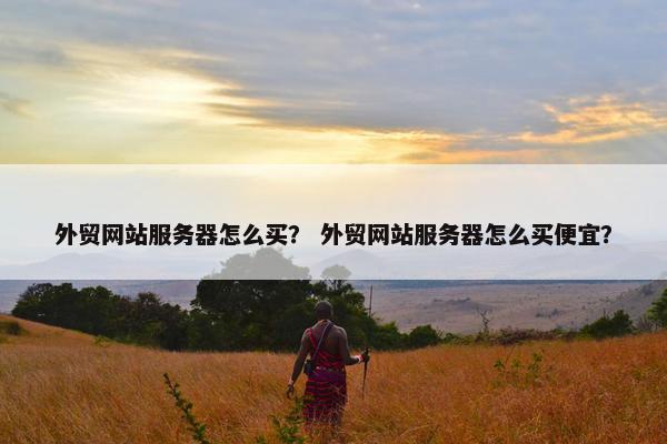 外贸网站服务器怎么买？ 外贸网站服务器怎么买便宜？