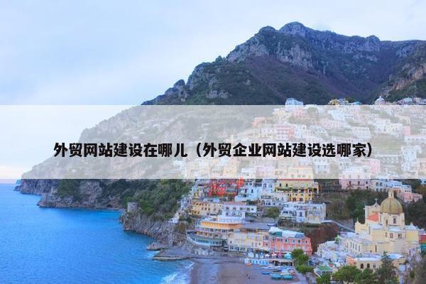 外贸网站建设在哪儿（外贸企业网站建设选哪家）