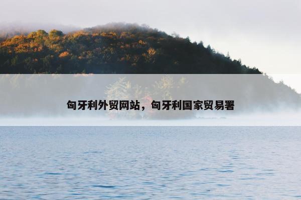 匈牙利外贸网站，匈牙利国家贸易署