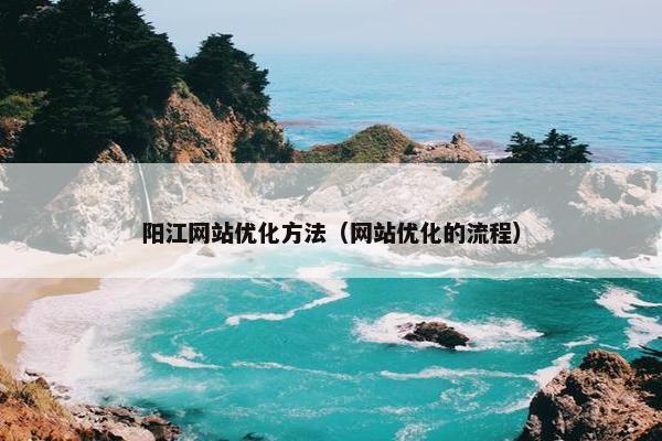 阳江网站优化方法（网站优化的流程）