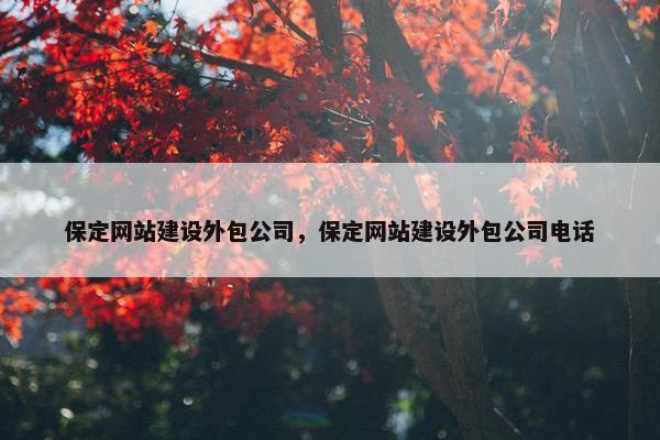 保定网站建设外包公司，保定网站建设外包公司电话
