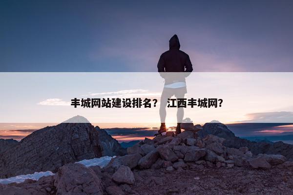 丰城网站建设排名？ 江西丰城网？