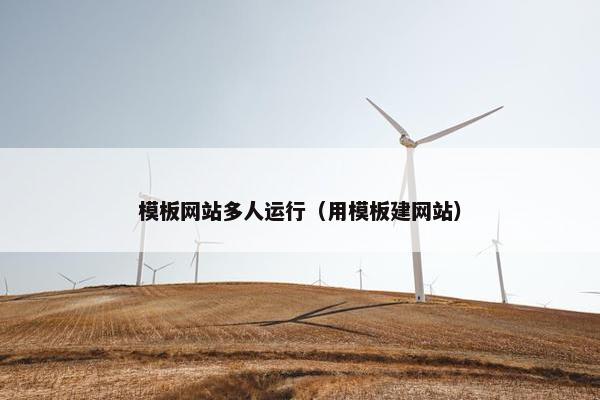 模板网站多人运行（用模板建网站）