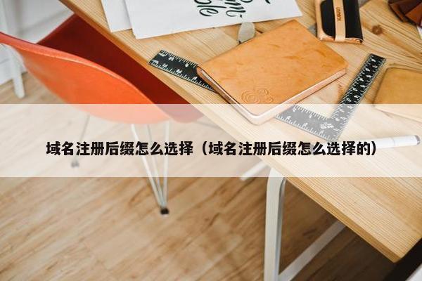 域名注册后缀怎么选择（域名注册后缀怎么选择的）