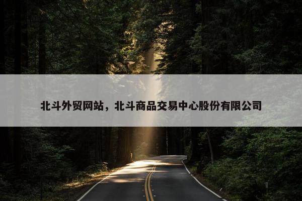 北斗外贸网站，北斗商品交易中心股份有限公司
